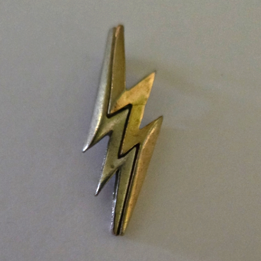 VINTAGE Ziggy Lightning Thunderbolt Pendant Charm